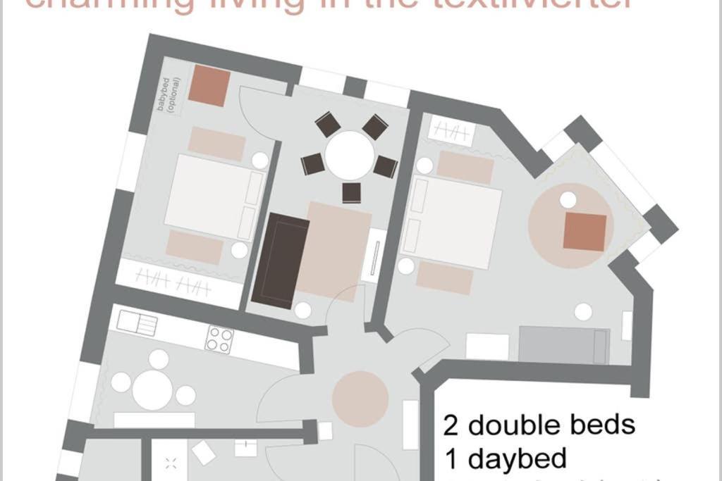 Charmant Leben Im Textilviertel - Stilvolle Wohnung - Zentral Und Ruhig Augsburgo Exterior foto